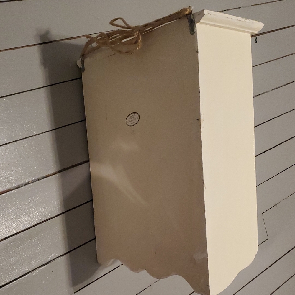 Cream Wall Cabinet with Glass Doors - Picture 5 of 7